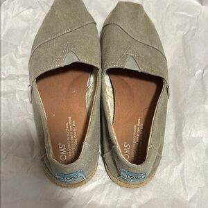 TOMS Women's Canvas Slip-On Shoes - Olive